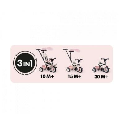 Tricycle Smoby Paseo para bebés Rose