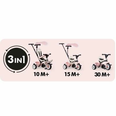 Tricycle Smoby Paseo para bebés Rose
