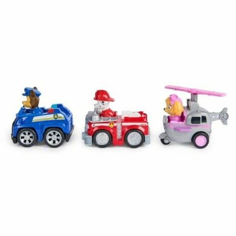 Accessoires pour poupées Spin Master PACK DE 3 VEHÍCULOS DE FRICCIÓN RETRO Paw Patrol Rouge