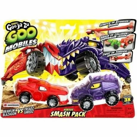 Figurine d'action Moose Toys GOO MOBILES - BLAZAGON VS TREADS SHREDZ Rouge