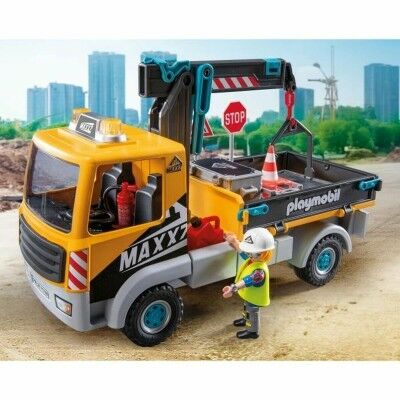Camion avec grue Playmobil 71750 Bleu