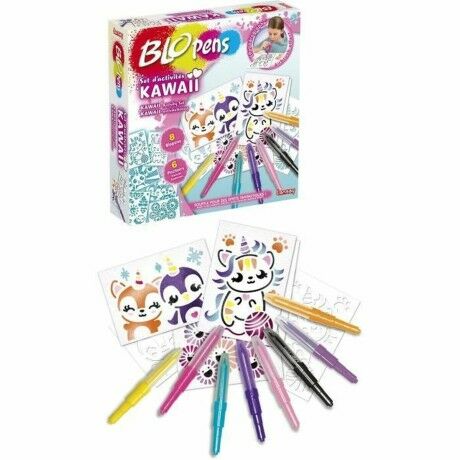 Boîte d’Activités pour coloriage Lansay BLOPENS KAWAII Multicouleur