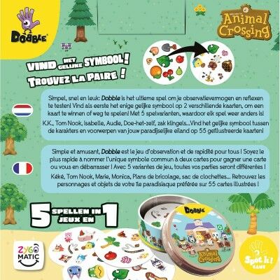Jeu de société Asmodee Dobble : Animal Crossing