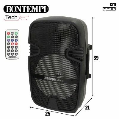 Enceinte avec Microphone Karaoké Bontempi Plastique 25 x 39 x 21 cm (2 Unités)