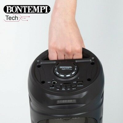 Enceinte avec Microphone Karaoké Bontempi Plastique 16 x 38 x 16 cm (2 Unités)