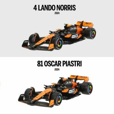 Petite voiture-jouet McLaren F1 2024 MCL38 (6 Unités)