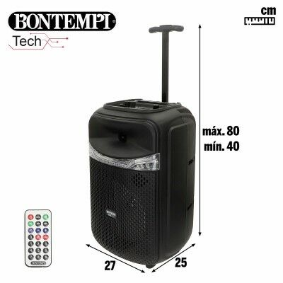 Enceinte avec Microphone Karaoké Bontempi Plastique 27 x 40 x 25 cm (2 Unités)