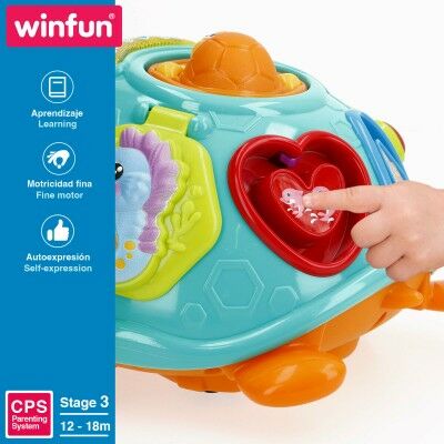 Jouet à tirer Winfun 23 x 12 x 23 cm Tortue Multicouleur (2 Unités)