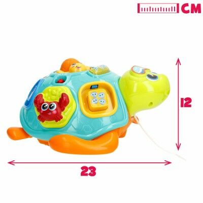Jouet à tirer Winfun 23 x 12 x 23 cm Tortue Multicouleur (2 Unités)