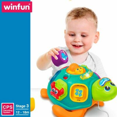 Jouet à tirer Winfun 23 x 12 x 23 cm Tortue Multicouleur (2 Unités)