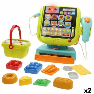 Caisse Enregistreuse en Bois avec Accessoires Winfun 24 X 23 X 11 CM (2 Unités)