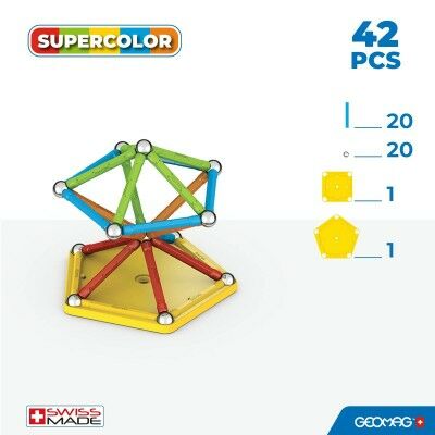 Jouet Educatif Geomag 42 Pièces