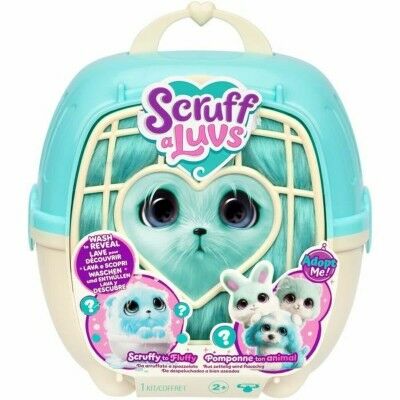 Animal en Peluche Moose Bleu Plastique