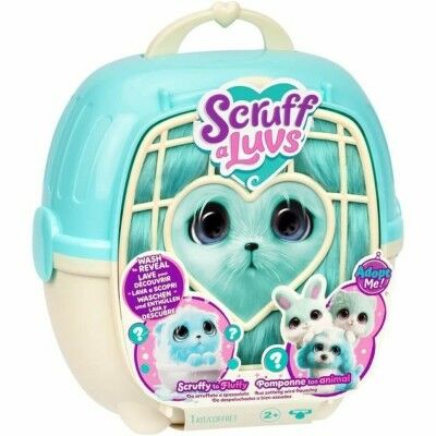 Animal en Peluche Moose Bleu Plastique