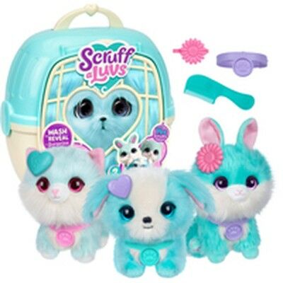 Animal en Peluche Moose Bleu Plastique