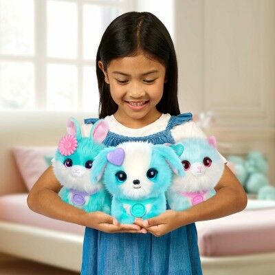 Animal en Peluche Moose Bleu Plastique