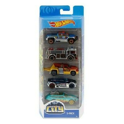Lot de 5 Voitures Hot Wheels 1806 Multicouleur Orange