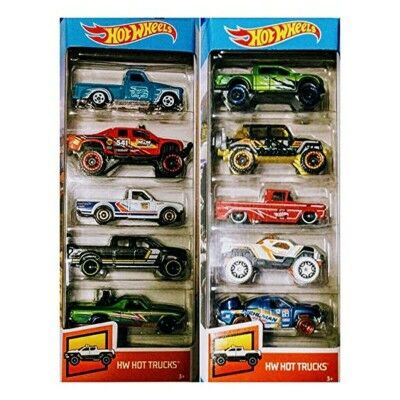 Lot de 5 Voitures Hot Wheels 1806 Multicouleur Orange