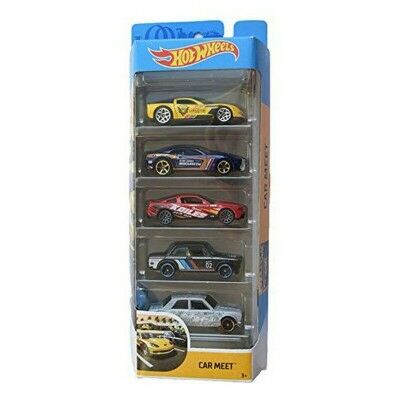 Lot de 5 Voitures Hot Wheels 1806 Multicouleur Orange