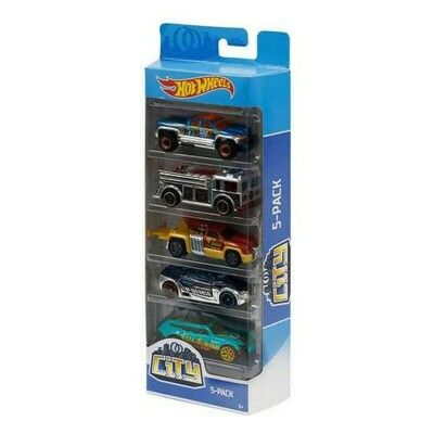 Lot de 5 Voitures Hot Wheels 1806 Multicouleur Orange