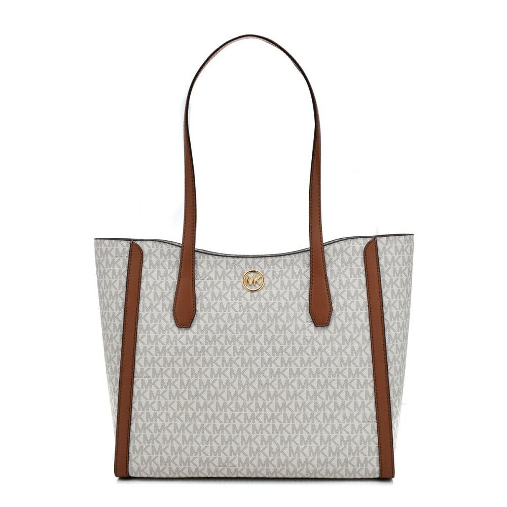 Sac à main Michael Kors Leida Beige 34 x 29 x 12 cm Sac à main Michael Kors Leida Beige 34 x 29 x 12 cm