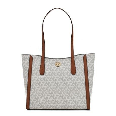 Sac à main Michael Kors Leida Beige 34 x 29 x 12 cm
